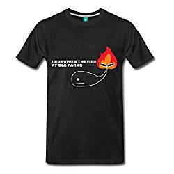 Spreadshirt Sea Parks Funny Quote Men's Premium T-Shirt, L, black