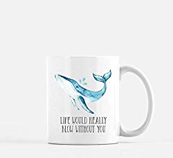 OttoRiven101 - Coffee Mug Whale Mug love Punny Mug Pun Oh Whale Funny Coffee Mug Punny Coffee Mug Valentine Mug Anniversary Coffee Mug, 11oz Ceramic Coffee Cup, High Gloss