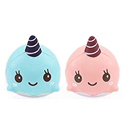VIASA Novelty Squishy Brain Toy Squeezable Fun Toys Relieve Stress Ball Cure Toy Squishy toys Squishy Slow Rising Squeeze Kids Toy,Squishy Toy (Cute Whale(patent)Random color)