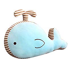 bromrefulgenc Soft Plush Toy,Whale Doll Pillow,Lovely Stuffed Cartoon Animal Valentine's Day Gift-Blue 50cm