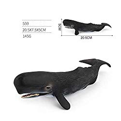 ETbotu Simulate Whale Animal Modeling Educational Toy for Kids Rome Decoration 559 Sperm Whale 145g