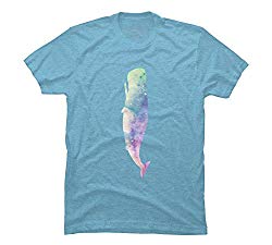 Whale Monday Men's Medium Sky Blue Heather Graphic T Shirt - Design By Humans