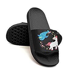 HSJDAPOCOAQ Unicorn With Whale Summer Slippers For Men