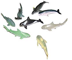 Sea Life Creature 8 Pack (Sharks, Whales)