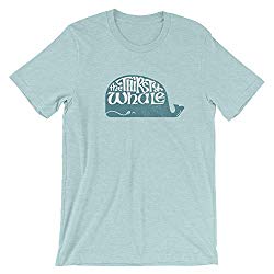 Bygone Brand Thirsty Whale Short-Sleeve Unisex T-Shirt - Chicago Retro Tees Blue 2XL