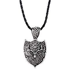 Clearance Necklace Laimeng_ World Viking Necklace Animal Teen Men Necklace Fashion Jewelry Pendant Supernatural (I)