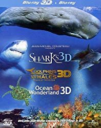 Jean-Michel Cousteau's Film Trilogy: Dolphins & Whales/Sharks/Ocean Wonderland [Blu-ray 3D + Blu-ray] [Region Free]