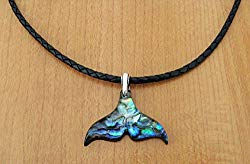 Paua Shell Whale Tail Necklace