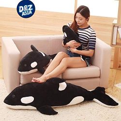 JEWH Killer Whale Doll /Pillow Whale - Orcinus orca Black and White - Whale Plush Toy Doll - Kids Boys Girls Soft Toys (50 cm)