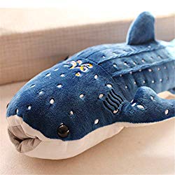 Mories 50cm Blue Shark Plush Toys Big Fish Cloth Doll Whale Stuffed Plush Animals Doll Children Birthday Gift