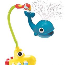 Yookidoo Baby Bath Toy - Submarine Spray Whale- Battery Operated Water Pump with Easy to Grip Hand Shower
