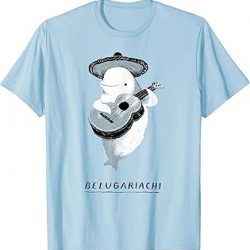 belugariachi, Beluga Whale playera, Beluga Mariachi, Celeste (Baby Blue)