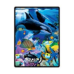 blanket and Comfortable Killer Whale Custom 58" x 80" (Large)