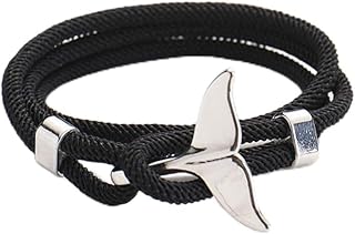 Whale Tail Bracelet Vintage Beach Bracelets Summer Ocean Bracelet Rope Jewelry for Women and Men