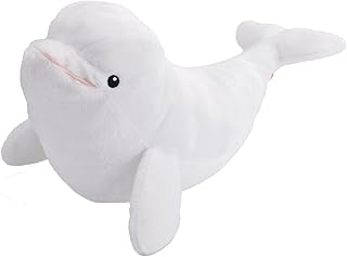 Wild Republic Ecokins, Beluga Whale, Stuffed Animal, 12 inches, Gift for Kids, Plush Toy, Made from Spun Recycled Water Bottles, Eco Friendly, Child’s Room Decor