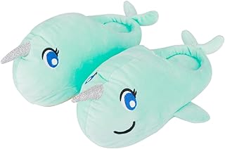 Colias Wing Narwhal Warm Winter Indoor Outdoor Slippers for Women/Little Kid