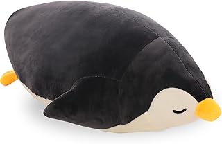 DENTRUN Penguin Stuffed Animals Bulk, Cute Penguin Plush Doll Play Toys for Kids Girls Boys Adults Birthday Xmas Halloween Present Adorable Soft Plushies, 12.20/18.11/22.44/25.98 Inchs, Blue, Black