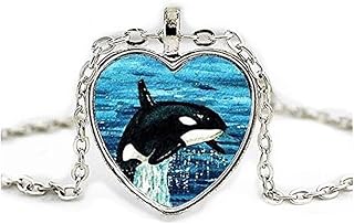 Jewelry tycoonKiller Whale Necklace // Orca Pendant // Art Pendant // Pendant Necklace