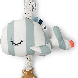 Wally Blue Musical Toy - Soft and Cuddly Whale with Polyester Fiber Filling - Perfect for Soothing and Comforting Your Little Ones