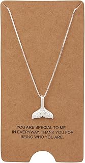 Sterling Silver Jewelry Mermaid Tail Fish Pendant Necklace 18"+2"