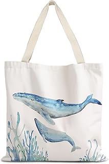 Canvas Tote Bag Aesthetic,Zoon Cow Dog Cat Tote Bag,Gifts for Women Canvas Tote Bags