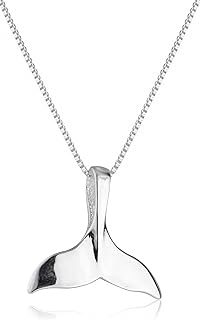 Italian Sterling Silver Horn, Hamsa Hand, Whale Tail, Nefertiti and Opal Star of David Pendant with an 18 Inch Necklace