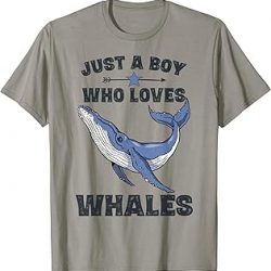 Funny Whale T-Shirt Gifts for Boys Whale Lovers