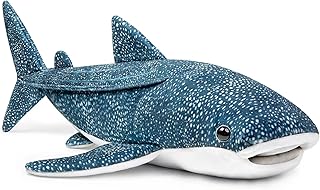 ZHONGXIN MADE Simulation Great Whale Shark Plush Toy - Realistic 20.5" Long Lifelike Blue Texture Whale Shark Stuffed Toys, Super Soft Ocean Sea Creatures Sharks Plush Toy Gift Collection for Kids