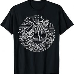 Whale Shirt Ocean Waves Humpback Whale T-Shirt