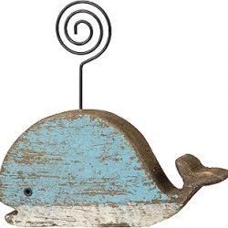 Primitives by Kathy 103281 Wood Photo Holder Blocks, Set of 3, Whales