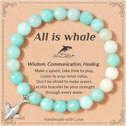 All is Whale Nogu Bracelet Ocean Themed Nautical Gifts for Women with Message Card