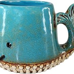 Whale Ceramic Mug Teal
